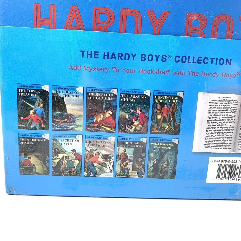 New The Hardy Boys Collection Books 1-10 Complete Hardcover Box Set Factory Seal